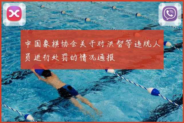 中国象棋协会关于对洪智等违规人员进行处罚的情况通报